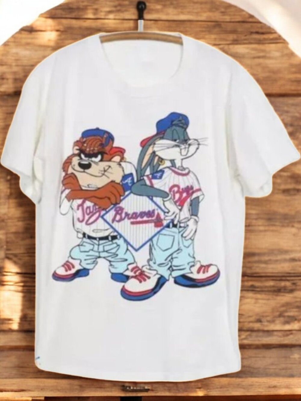 Vintage Atlanta Braves Looney Tunes Shirt, MLB Baseball Shirt REPRINT